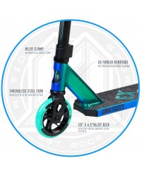 Трюковый самокат MGP (Madd Gear) Carver Extereme Neo Liquid (аква металлик) Трюковый самокат MGP (Madd Gear) Carver Extereme Neo Liquid (аква металлик)