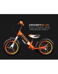 Детский алюминиевый беговел Small Rider Roadster 3 (Sport, EVA) (оранжевый)