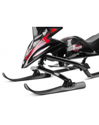Снегокат-снегоход Small Rider Scorpion DUO, две лыжи спереди (черный с красным)