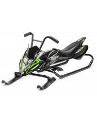 Снегокат-снегоход Small Rider Scorpion DUO, две лыжи спереди (черный с зеленым)