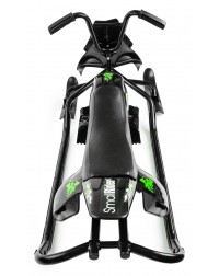 Снегокат-снегоход Small Rider Scorpion DUO, две лыжи спереди (черный с зеленым)