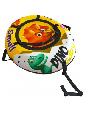 20' Тюбинг Small Rider Snow Tubes 4 ("Яйцо динозавра 110х95 см") (желтый (оранжевый дино))