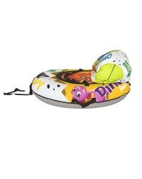 20' Тюбинг Small Rider Snow Tubes 4 ("Яйцо динозавра 110х95 см") (желтый (оранжевый дино))