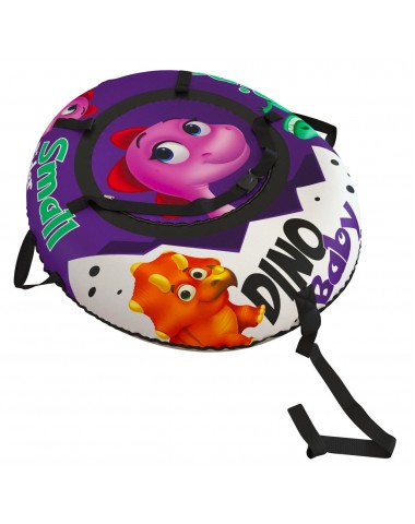  Тюбинг Small Rider Snow Tubes 4 ("Яйцо динозавра 110х95 см") (фиолетовый, (розовый дино))