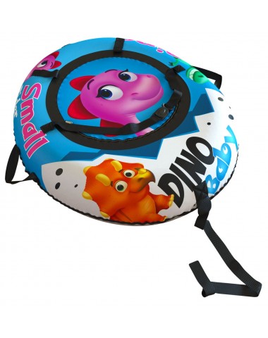  Тюбинг Small Rider Snow Tubes 4 ("Яйцо динозавра 110х95 см") (голубой (розовый дино))