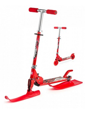 Самокат-снегокат с лыжами и колесами Small Rider Combo Runner 120 (красный)