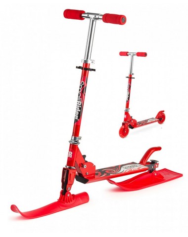 Самокат-снегокат с лыжами и колесами Small Rider Combo Runner 120 (красный)