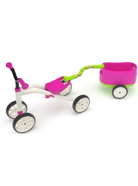 Детская каталка с прицепом Chillafish Quadie and Trailie (розовый) Детская каталка с прицепом Chillafish Quadie and Trailie (розовый)