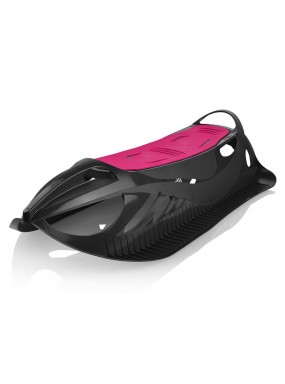 Детские пластиковые санки Gismo Riders Neon Grip (Чехия) (черно-розовый)