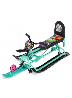 Детский снегокат-трансформер с колесиками и спинкой Small Rider Snow Comet 2 (аква)