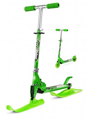 Самокат-снегокат с лыжами и колесами Small Rider Combo Runner 120 (зеленый)