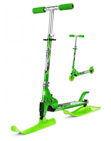 Самокат-снегокат с лыжами и колесами Small Rider Combo Runner 120 (зеленый)