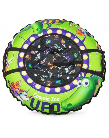 Надувные санки-ватрушка (тюбинг) Small Rider UFO (CZ) (зеленый динозаврик)