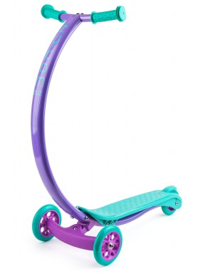 Трехколесный самокат с выгнутой ручкой Zycom Cruz С100 (Зайком Круз) (фиолетово-бирюзовый)