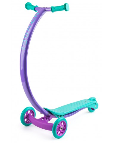 Трехколесный самокат с выгнутой ручкой Zycom Cruz С100 (Зайком Круз) (фиолетово-бирюзовый)