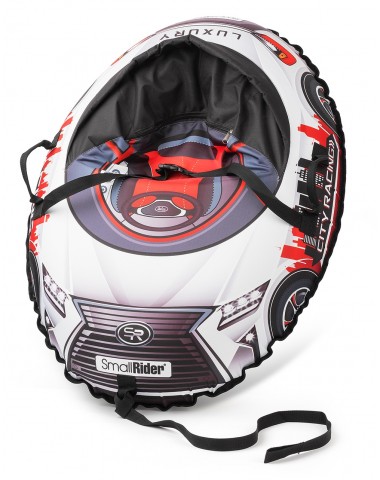 Надувные санки-тюбинг с сиденьем и ремнями Small Rider Snow Cars 3 (LX-красный)