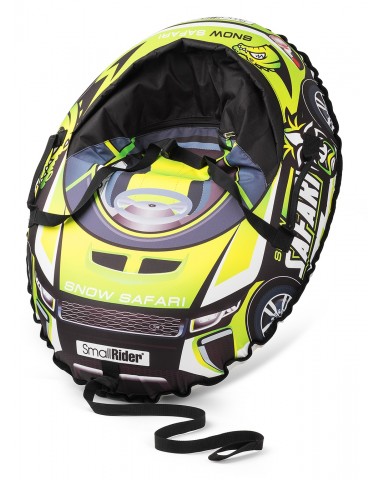 Надувные санки-тюбинг с сиденьем и ремнями Small Rider Snow Cars 3 (Сафари зеленый)