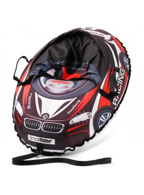 Надувные санки-тюбинг с сиденьем и ремнями Small Rider Snow Cars 3 (ВМ черно-красный)