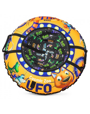 Надувные санки-ватрушка (тюбинг) Small Rider UFO (CZ) (оранжевый тигренок)