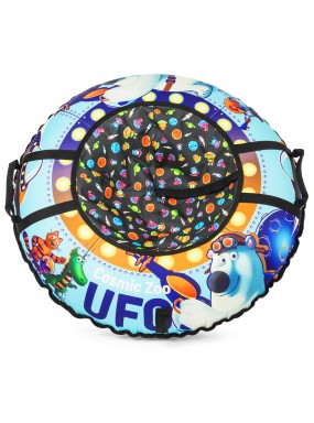 Надувные санки-ватрушка (тюбинг) Small Rider UFO (CZ) (синий медвежонок)