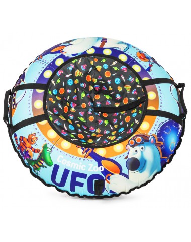 Надувные санки-ватрушка (тюбинг) Small Rider UFO (CZ) (синий медвежонок)