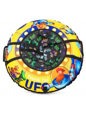 Надувные санки-ватрушка (тюбинг) Small Rider UFO (CZ) (желтый (капитан Клюква))