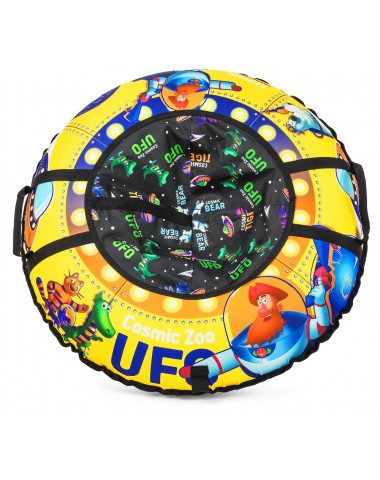 Надувные санки-ватрушка (тюбинг) Small Rider UFO (CZ) (желтый (капитан Клюква))