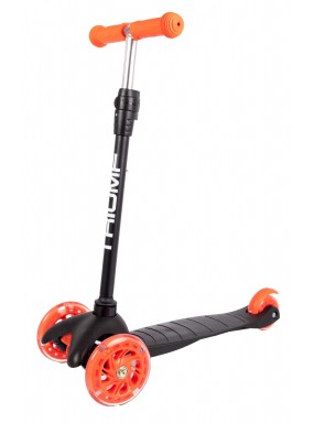 Самокат Triumf SKL-06AH 2024 черный трехколесный / кикборд Самокат Triumf SKL-06AH 2024 черный трехколесный / кикборд