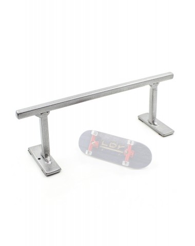 Перилка высокая квадратная 6*20 см серебристая Фигура / Рампа для фингерборда