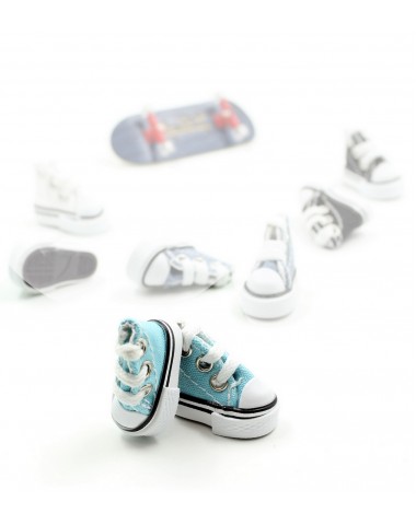 Кеды голубые для фингерборда