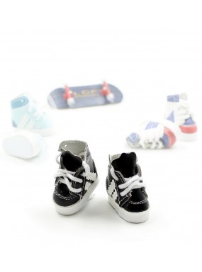 Кроссовки для фингерборда высокие черные