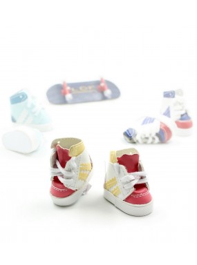 Кроссовки для фингерборда высокие красные