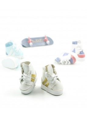 Кроссовки для фингерборда высокие белые