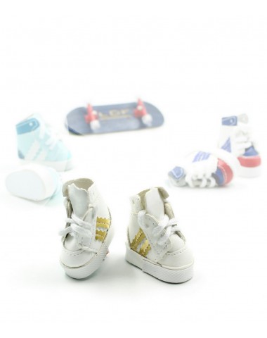 Кроссовки для фингерборда высокие белые