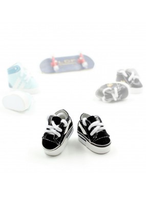 Кроссовки для фингерборда черно-белые