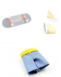 Фингерборд П10 Wide 32мм желтый +кеды +шорты Фингерборд П10 Wide 32мм желтый +кеды +шорты