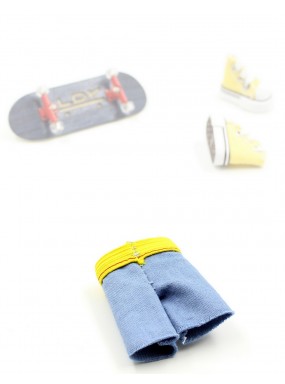 Шорты для фингерборда и фингерсамоката желтый/синий Шорты для фингерборда и фингерсамоката желтый/синий