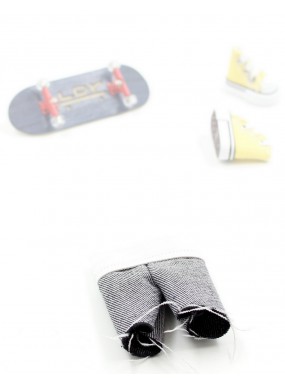 Шорты для фингерборда и фингерсамоката серый