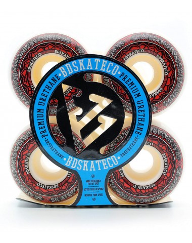 Комплект колес BD Wheel W1 Rosette Red 101A  52mm для скейтборда