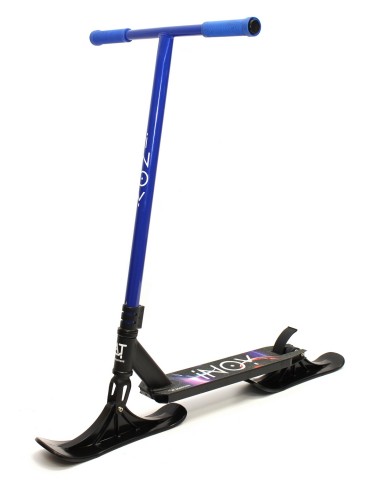 Трюковый самокат AT INOY 2022 с лыжами синий