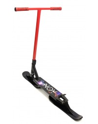 Трюковый самокат AT INOY 2022 с лыжами красный