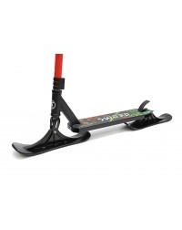 Трюковый самокат AT SWORD 2022 с лыжами красный