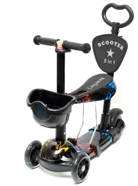 Самокат scooter  5в1 флэш 2020