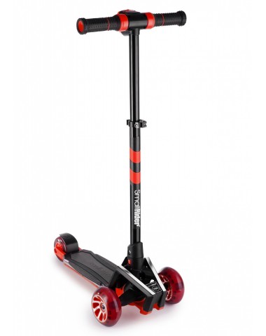 Самокат с ревом мотора, свет.колесами, свет.платформой Small Rider Premium Pro 2 (красный) трехколесный / кикборд
