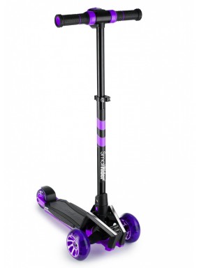 Самокат с ревом мотора, свет.колесами, свет.платформой Small Rider Premium Pro 2 (фиолетовый)