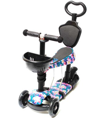 Самокат scooter 5в1 цветы 2 Самокат scooter 5в1 цветы 2