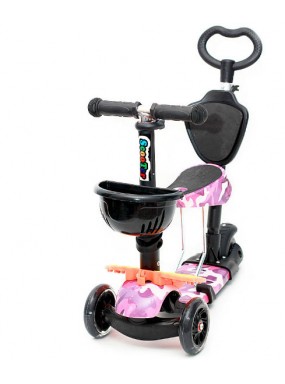 Самокат scooter 5в1 военный розовый Самокат scooter 5в1 военный розовый