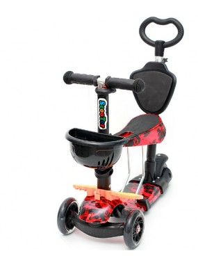 Самокат scooter 5в1 пламя Самокат scooter 5в1 пламя