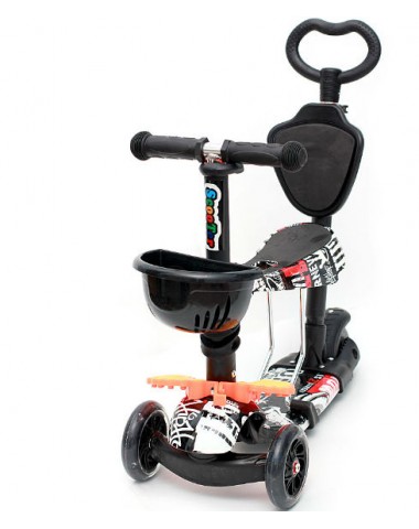 Самокат scooter  5в1 черно-белый