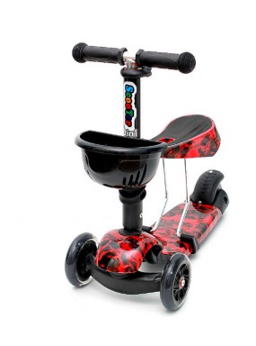Самокат scooter 3в1 пламя Самокат scooter 3в1 пламя